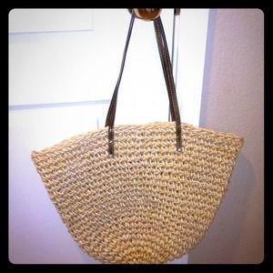 J.Crew straw shoulder bag REDUCED!!