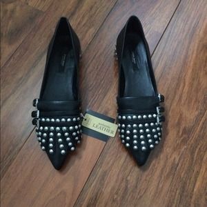 Zara studded flats