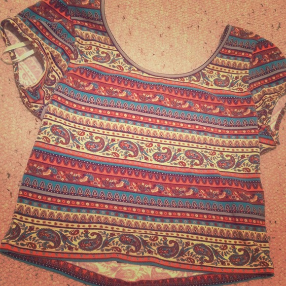 Forever 21 Patterned Crop Top
