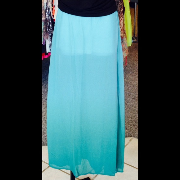 Mint/Jade Maxi Skirt