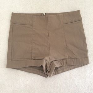 Khaki Hot Shorts