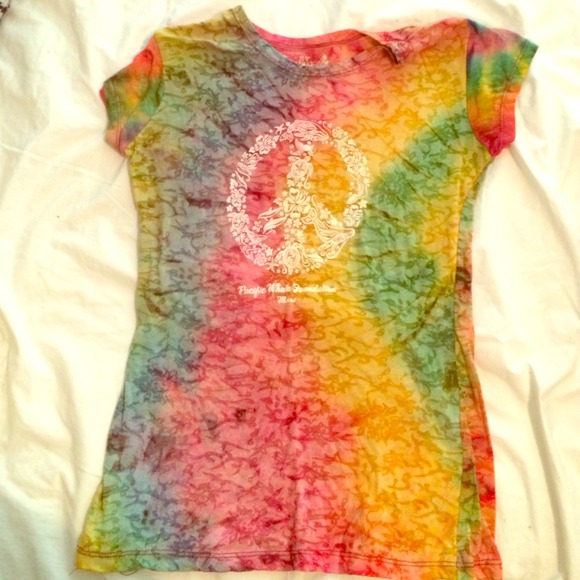 Hippie Tye dye- save the whales top 🐋 from Maui