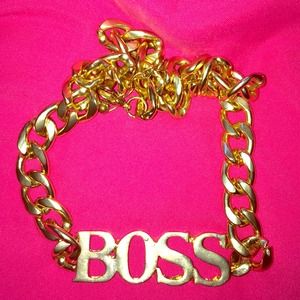 Golden "BOSS" Necklace