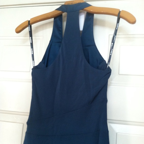 Dark teal Bebe dress with t-back - Picture 3 of 3