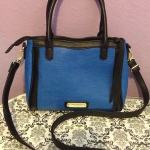 Blue and Black Steve Madden purse
