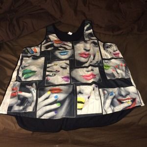 ❗️Colorful Lips Tank ❗️PRICE REDUCTION