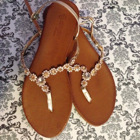 Jeweled sandals