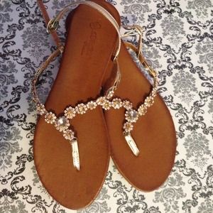 Jeweled sandals
