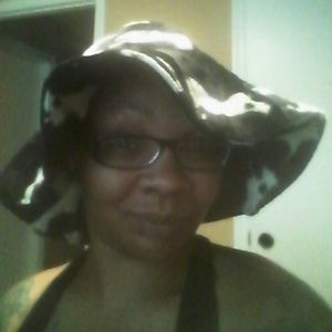 Floppy cow print hat