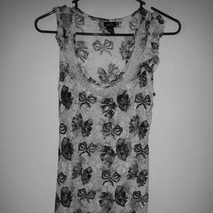 Black and white bow tie dress