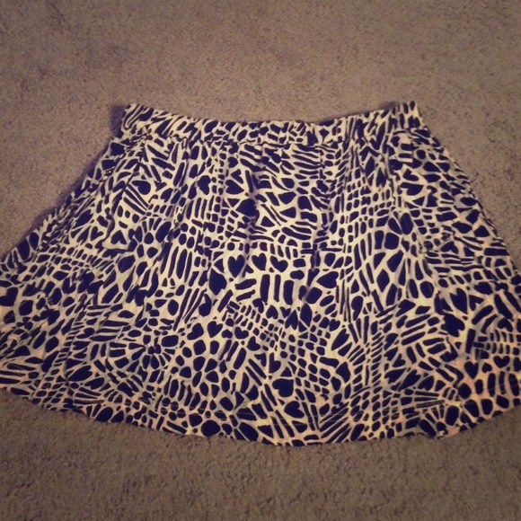 Flowy print skater  skirt