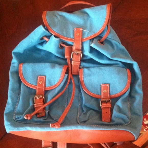 teal small backpack