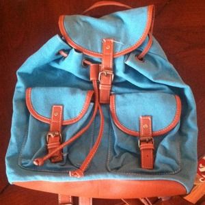 teal small backpack