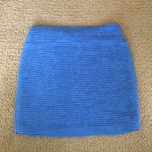 Cerulean Blue Pencil Skirt