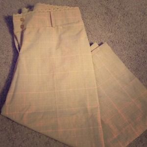 Tan Capri dress pant