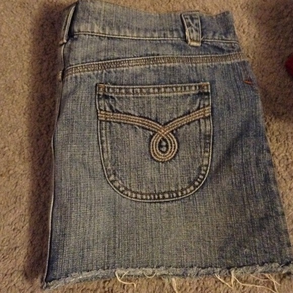 Frayed mini denim skirt - Picture 3 of 3