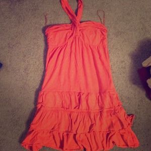 Coral express halter dress