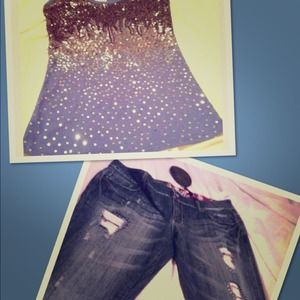 Jeans and tank