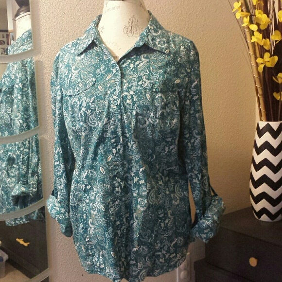 Turquoise blouse