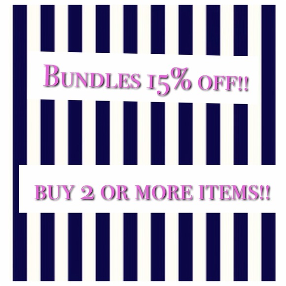 Bundle anything in my closet for 15% off!!