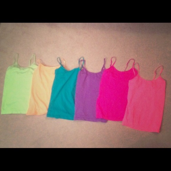 💚💛Neon tanks / under shirts💜💙