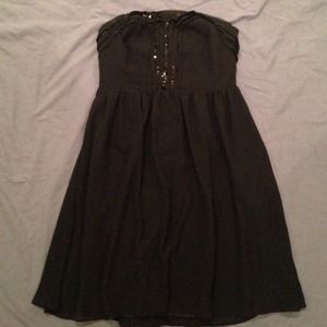 Black sequin party dress