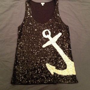Sequin tank top