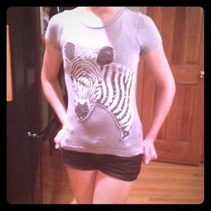 J. Crew Zebra T-shirt