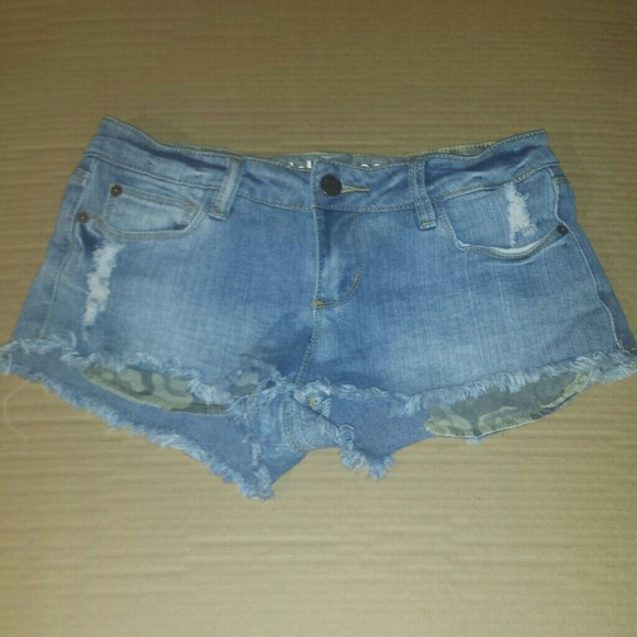 Denim shorts