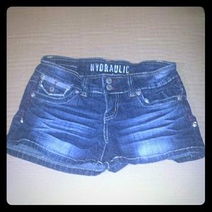 Denim shorts