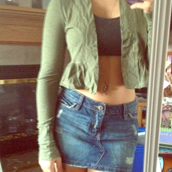 Sage green cardigan
