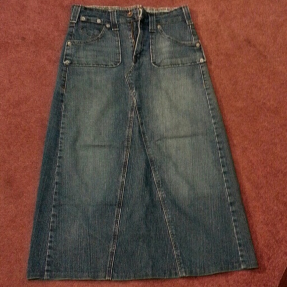 Blue jean skirt