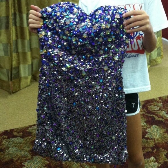 Homecoming dress all crystallized