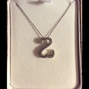 Silver Open Heart Necklace