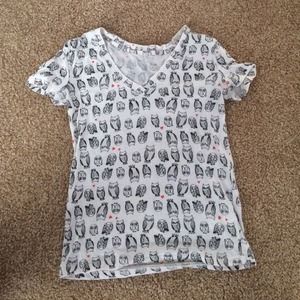 Owl Print T-Shirt