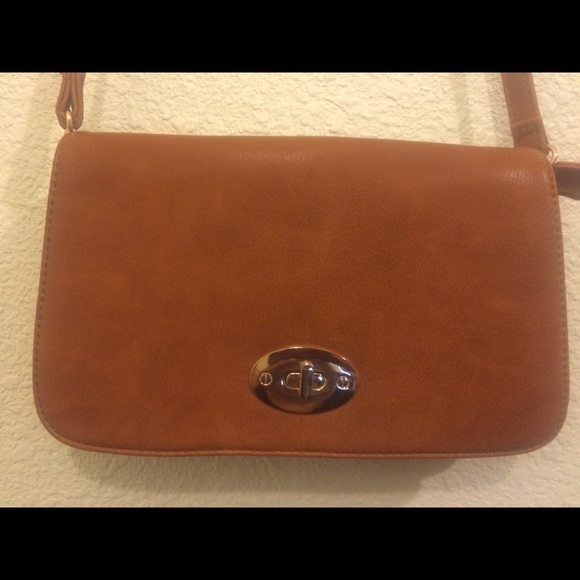 Brown cross body bag