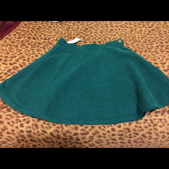 American Apparel, new turquoise high wasted skirt