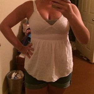 Cute white tank top