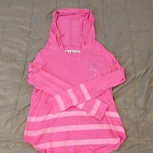 Pink light weight hoodie