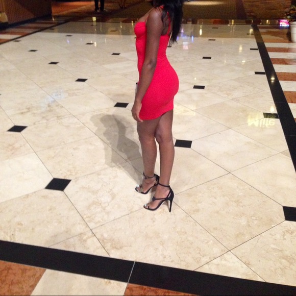 Red aa bodycon dress