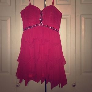 Short pink homecoming/ prom dress!