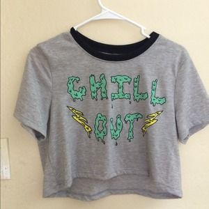 pac sun chill out crop top