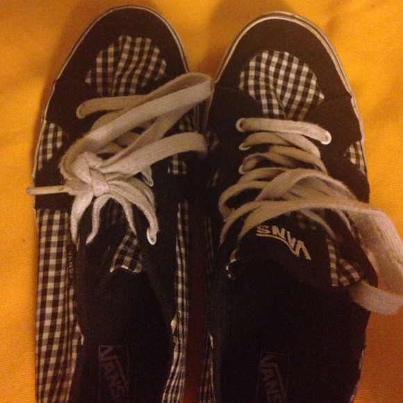 Checkered Black and White Vans