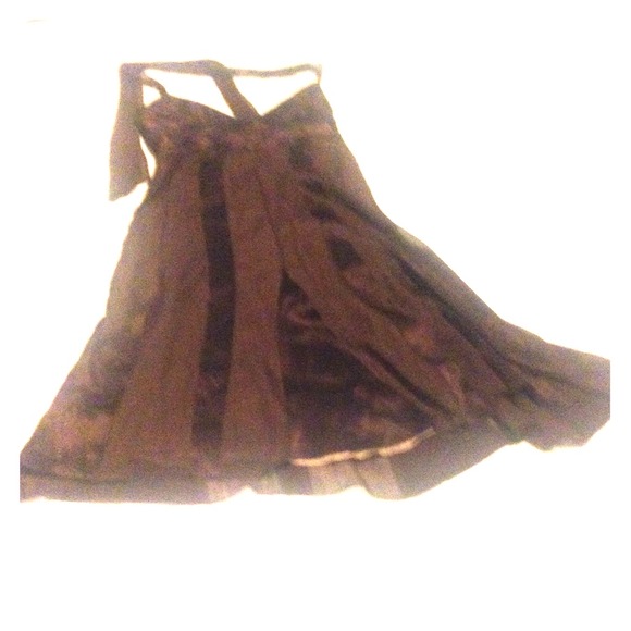 Brown silk BCBG Max Azria dress