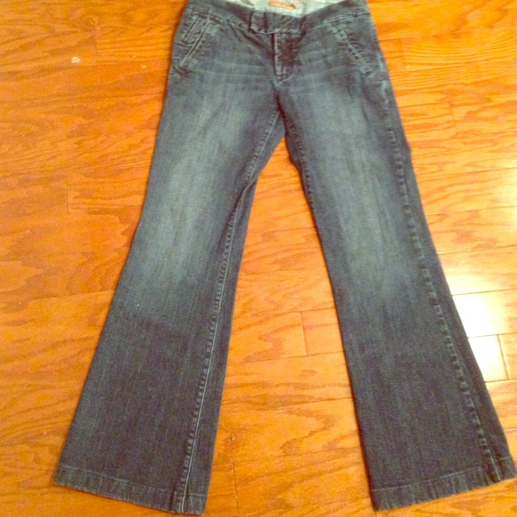 Dark wash boot cut jeans