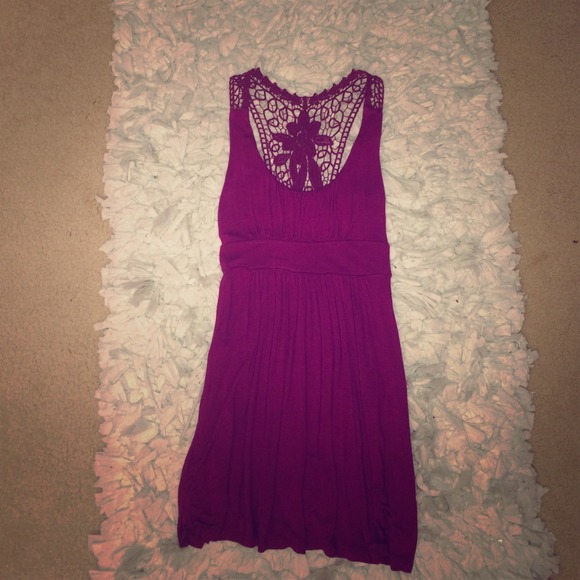 Casual sundress with crochet back