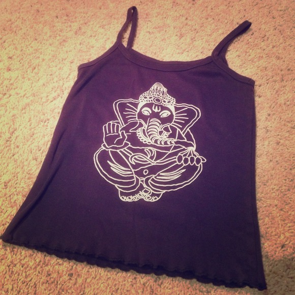 🔴SOLD🔴Navy Ganesh graphic tank