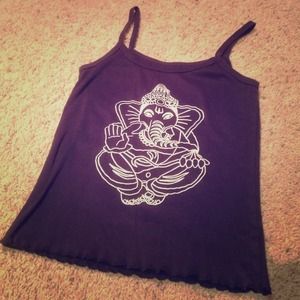 🔴SOLD🔴Navy Ganesh graphic tank