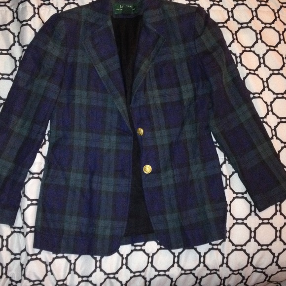 Vintage Ralph Lauren plaid blazer