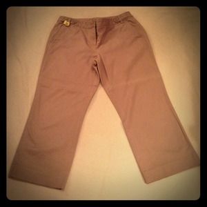AT khaki petite capris